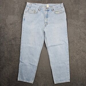 Levis 550 Relaxed Fit Jeans Mens 38x30 Light Wash Blue Denim Vintage 90s